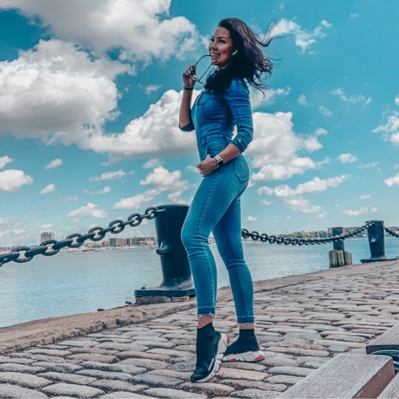 Bebe denim jean jumpsuit - Picture 14 of 14